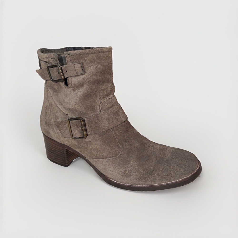 Paul Green Munchen Ankle Boots Womens US 8 / UK 5.5 Brown Suede Handmade Austria